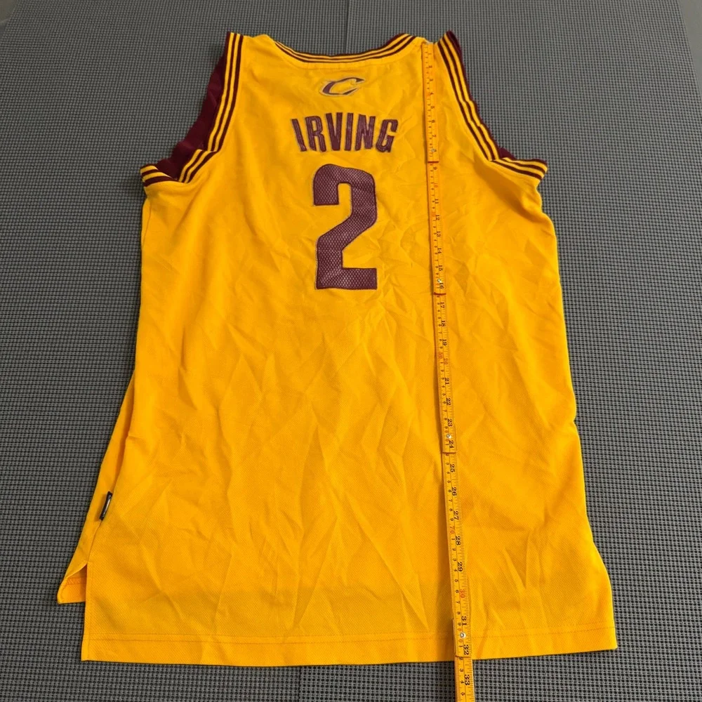 Adidas Kyrie Irving 2 Cavaliers Gold Swingman Jersey Mens Medium +2